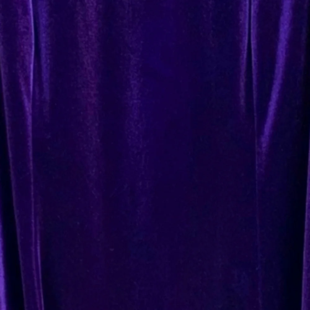 💜 Luxe Vtg 90's Jessica McClintock Gunne Sax Royal Purple Cocktail Dress - 9/10 - Picture 10 of 16